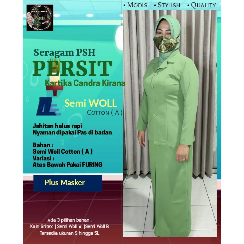 seragam PSH PERSIT KARTIKA CHANDRA KIRANA free masker Semi Wool