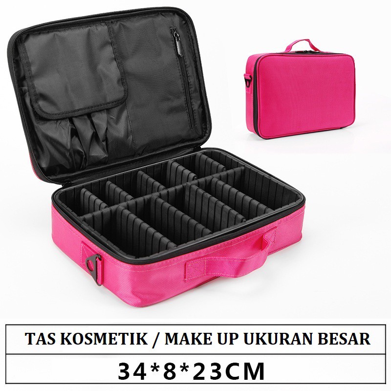 (Bubble Wrap) JX 240 - Koper Kosmetik Import - Tempat Make Up / Kosmetik - Cosmetics Bag (Ada Tali Untuk dijadikan Ransel)