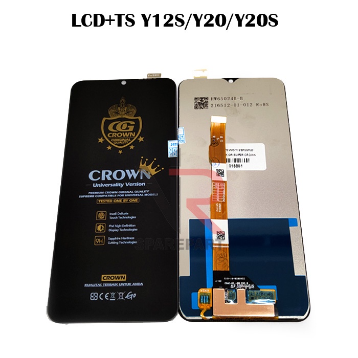 LCD VIVO Y12S Y20 Y20S FULLSET TOUCHSCREEN