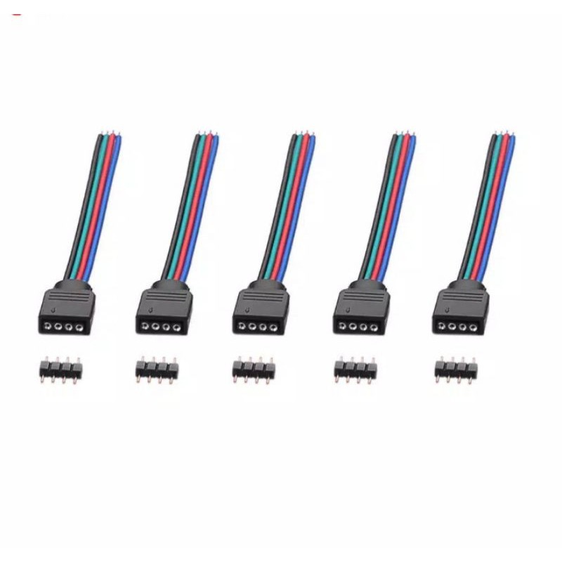 soket rgb 4 pin kabel buntung sambungan rgb