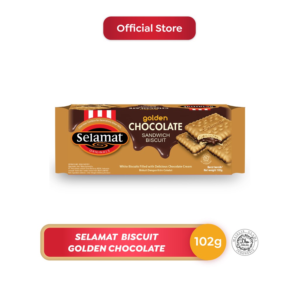 

Selamat Biscuit Golden Chocolate 102 g