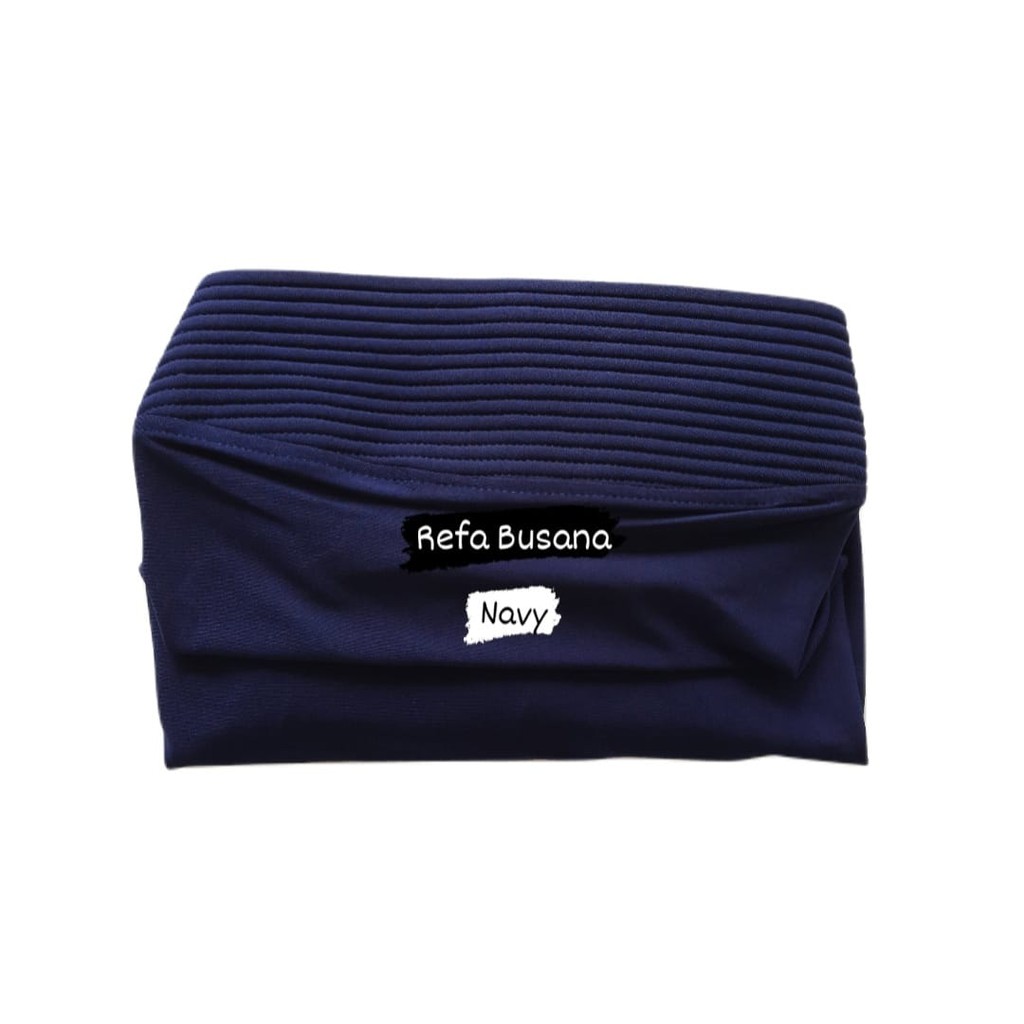 Jilbab Instan Kerudung Instan Jilbab Bergo Jersey Premium Sarah-Biru Dongker