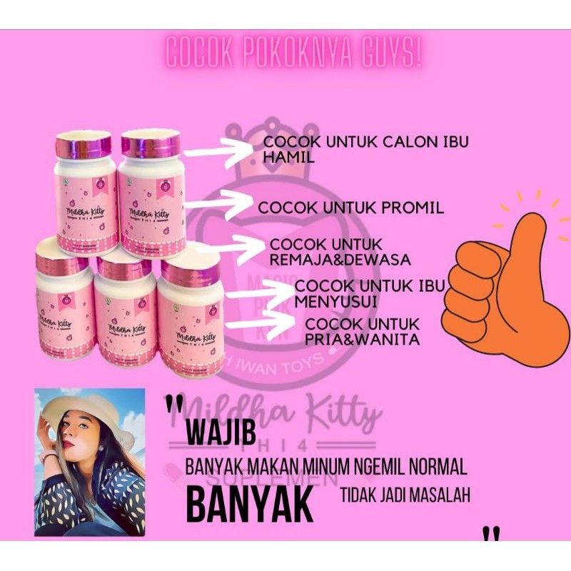 Pelangsing Mildhakitty Original kemasan baru BPOM