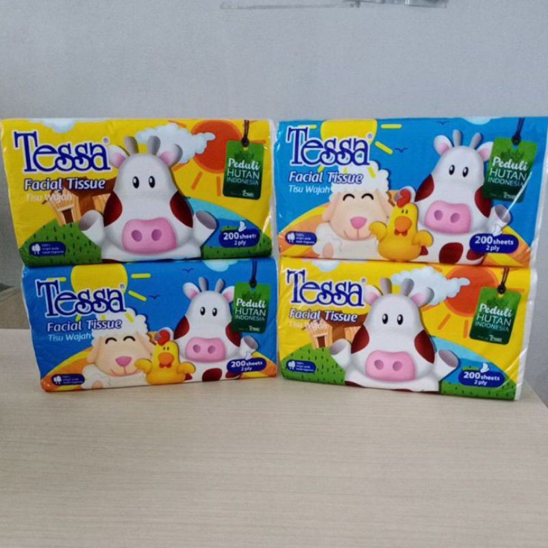 TESSA TISU WAJAH / TESSA FACIAL TISSUE 200sheets 2ply