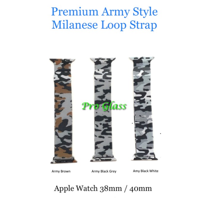 Apple Watch 38/40mm 42/44mm ARMY Milanese Loop Magnet Strap Band Stainless series 1-6 / SE