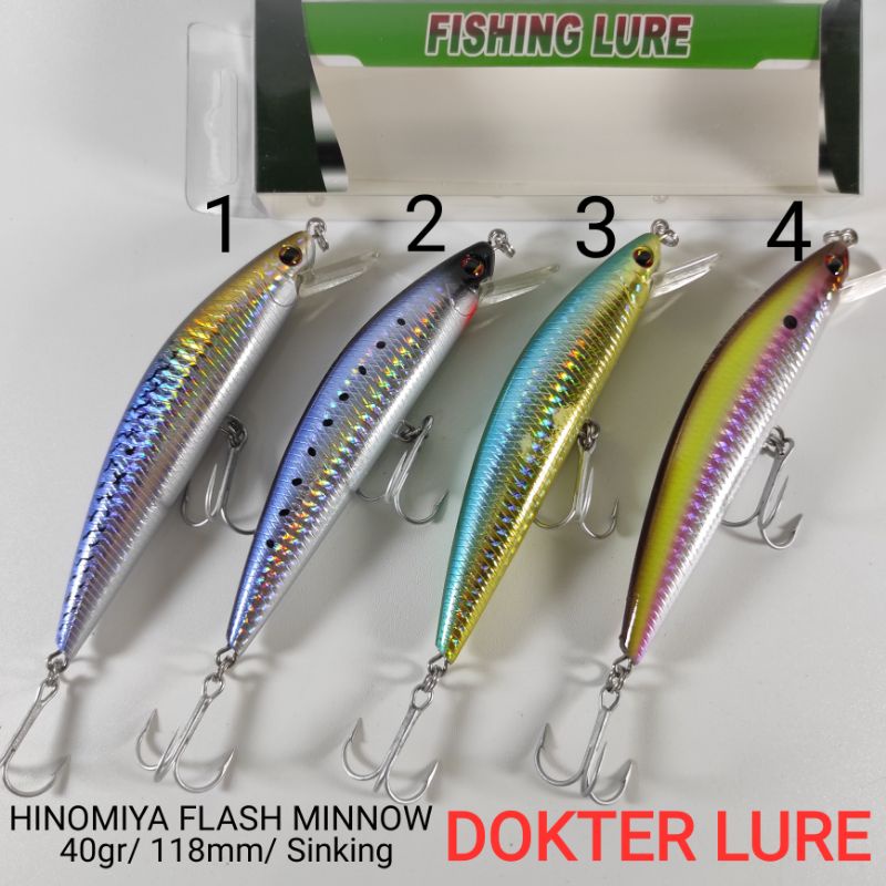 LURE HINOMIYA FLASH MINNOW 40gr 118mm  GT Tengiri