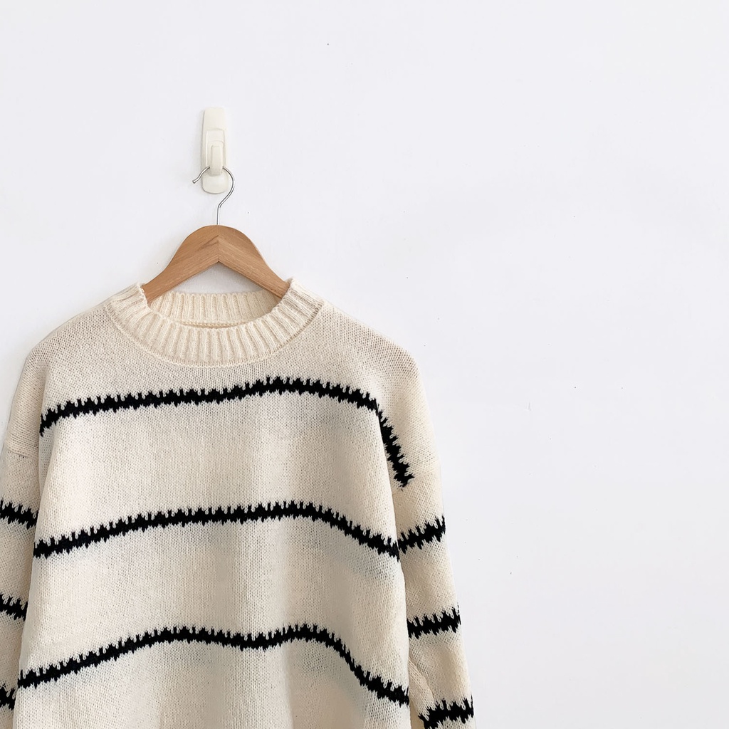 Her Goods Store AB523 Korean Outer/Outerwear/Sweater/Sweater Rajut/Knitwear/Atasan Rajut-7