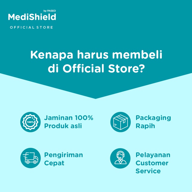 Medishield By Paseo Masker Sachet Earloop 10's