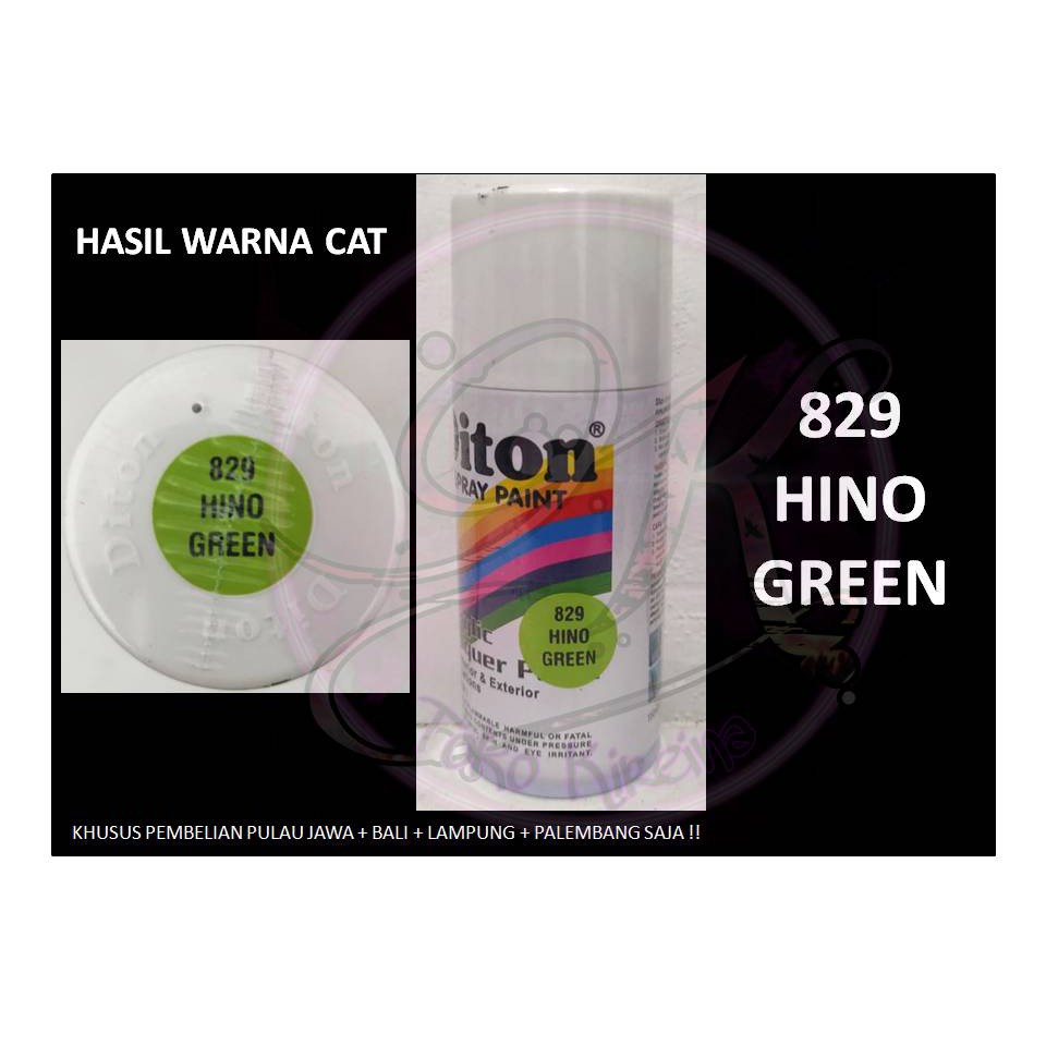 Cat Pilox DITON Hino Green 829 150cc warna Hijau Muda hino pylox pilok sepeda motor mobil velg mesin