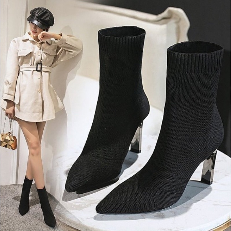 ELASTIC BOOTS HIGH-HEELED #1622