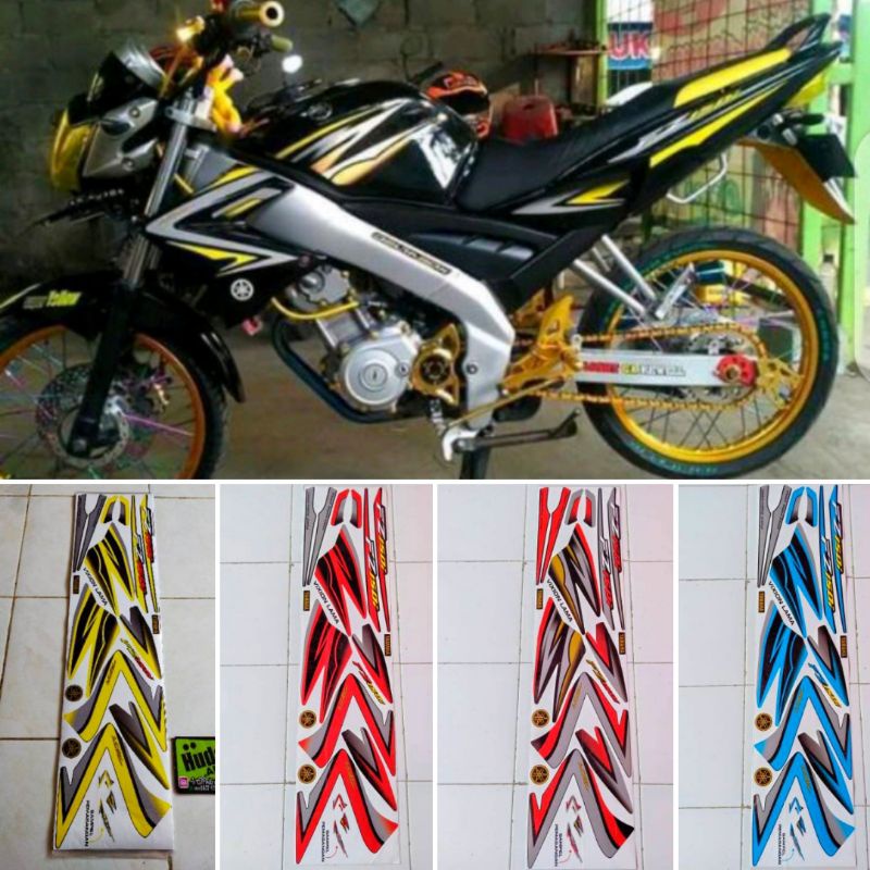 STIKER STRIPING VIXION OLD VARIASI FZ 150 l STRIPING VIXION OLD SIMPEL