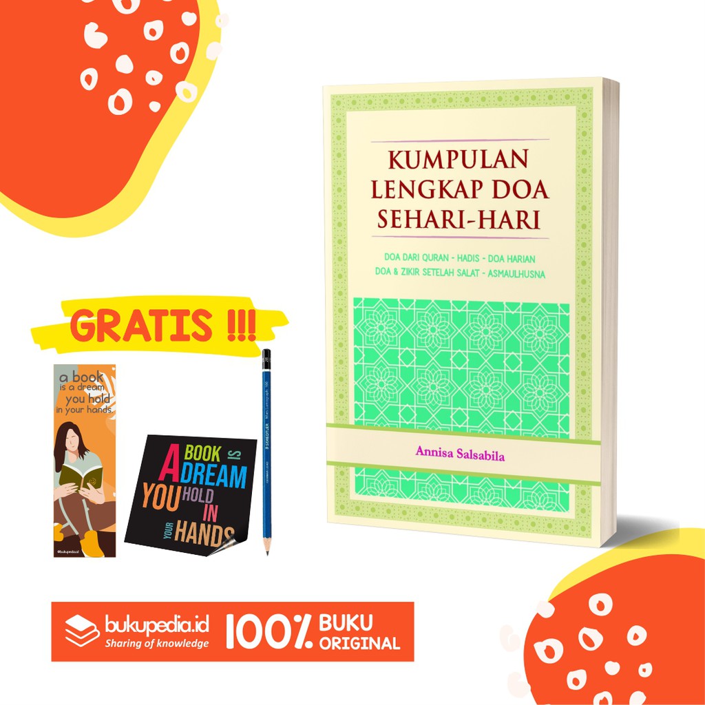 

BUKU KUMPULAN LENGKAP DOA SEHARI-HARI - SHIRAMEDIA - BONUS PENSIL 2B, BOOKMARK, STIKER