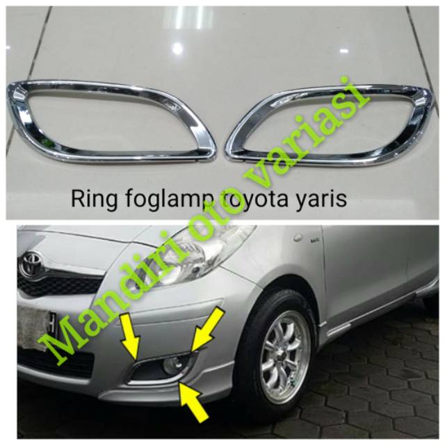 GARNIS COVER RING FOGLAMP FOG LAMP LAMPU DEPAN TOYOTA YARIS