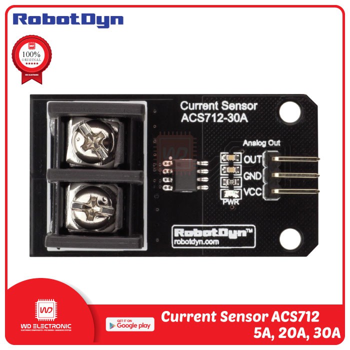 ROBOTDYN ACS712 5A 20A 30A CURRENT SENSOR ARUS ACS712