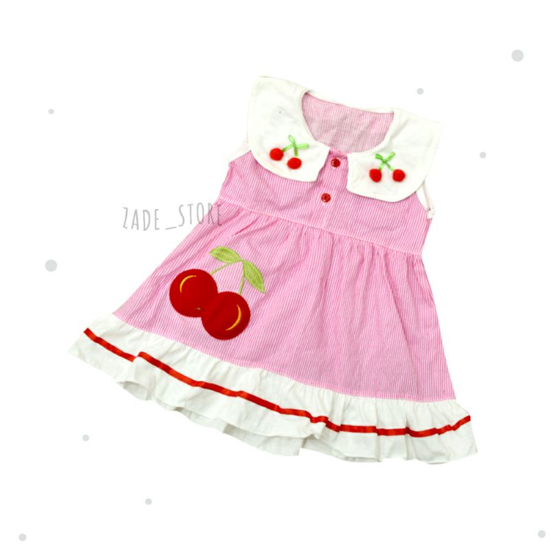 dress bayi Planet kidz baju anak 0 -12bln rok anak perempuan newborn Pakaian Bayi cerry