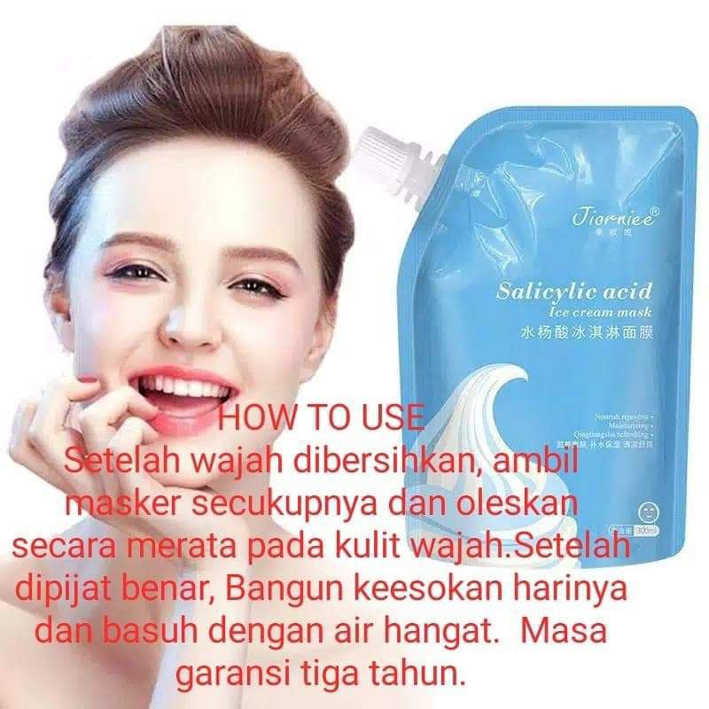 MASKER WAJAH JIORNIIEE ES KRIM/MASKER SALICYLIC ACID ES CREAM MASK