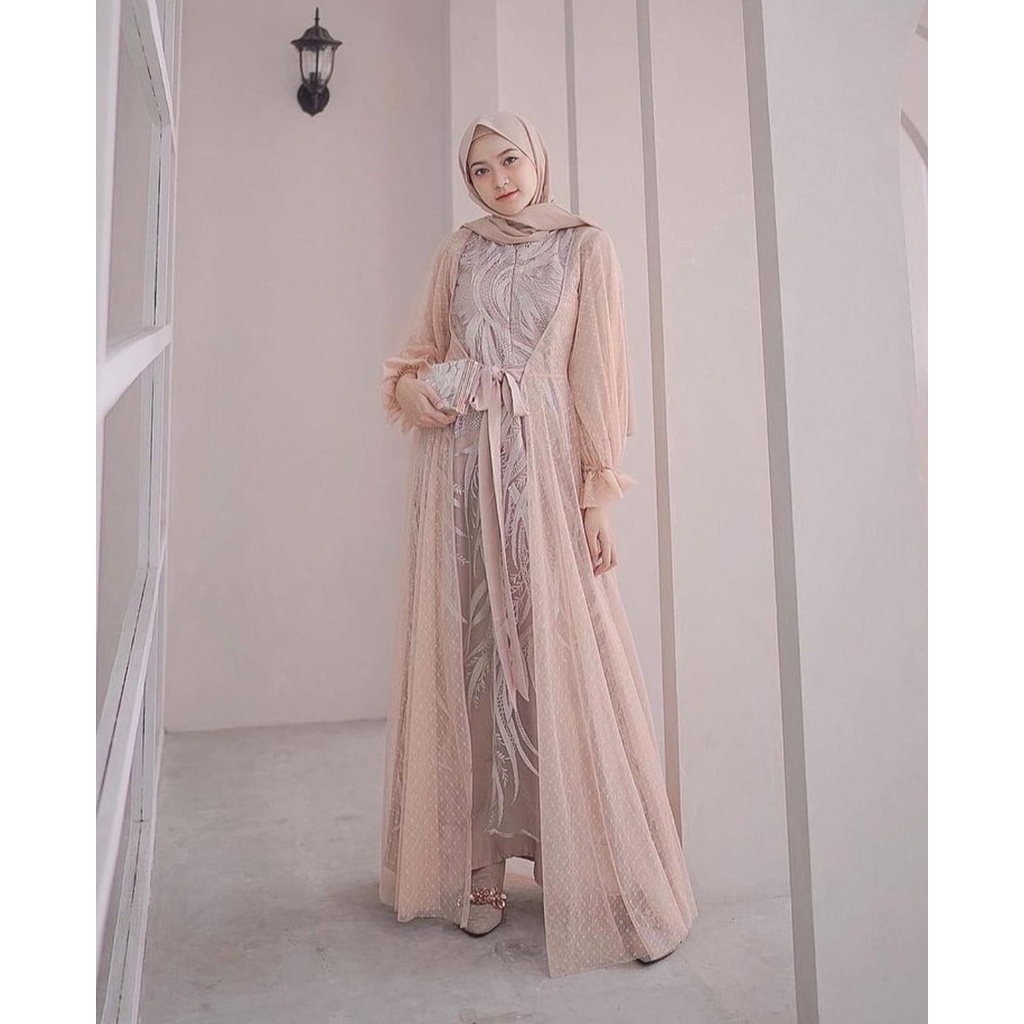 Baju Gamis Wanita / Dress Kanda Matt Brukat Gaun Pesta Wanita Muslim Dress Muslim Wanita Terbaru 202