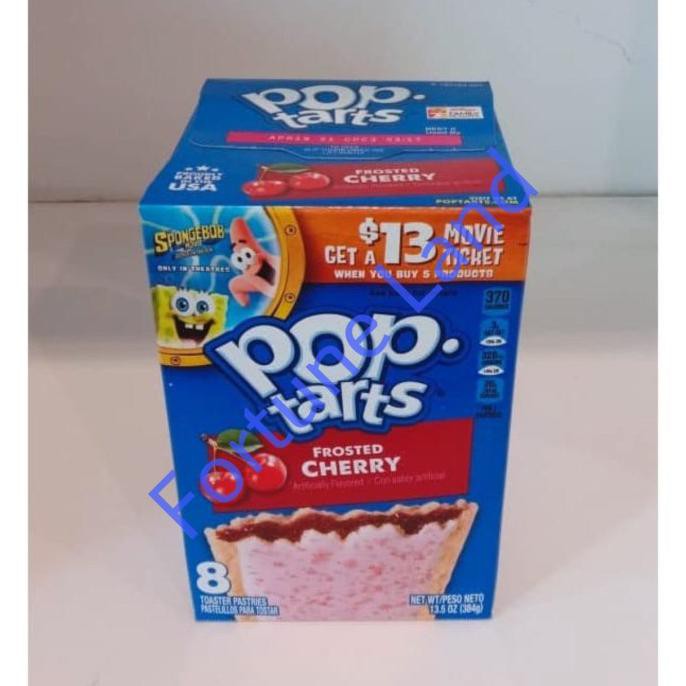 

Restock Kellogg'S Frosted Cherry Pop-Tarts 8Pk Pop Tart Snack Cemilan Import