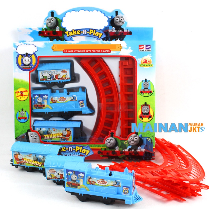 MAINANKEI MAINAN ANAK MURAH  KERETA KERETAAN 3 GERBONG 999C TRAIN SET  TRACK KERETA