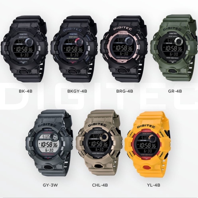JAM TANGAN PRIA ORIGINAL DIGITEC 5112 DIGITAL TALI RUBBER DIAMETER 5,3 CM