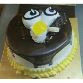 

Kue Ulang Tahun Ultah Black Forest Titik Kuning - Mini Cake