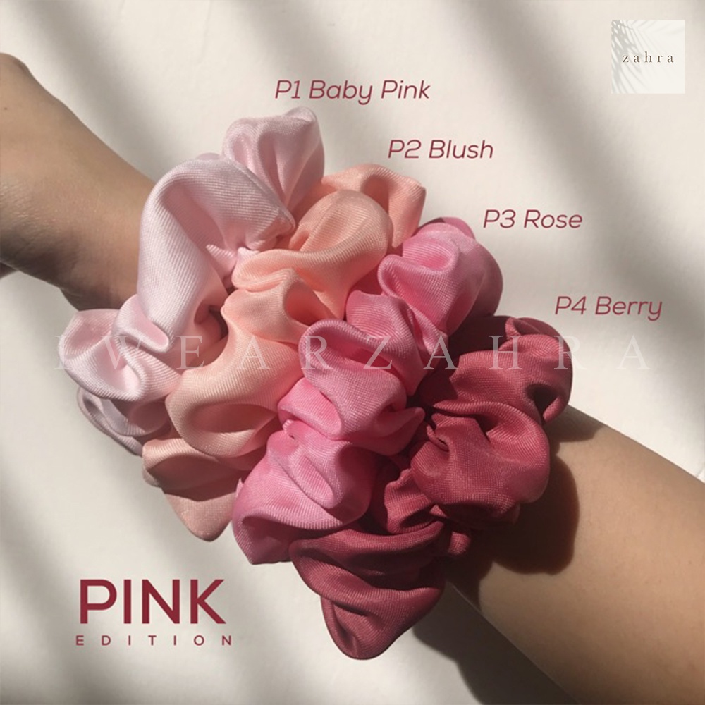 [ GROSIR 100 PC ] SCRUNCHIE DOFF - Ikat Rambut Cepol Hijab Satin Cemol Jilbab Sanggul Murah Kunciran