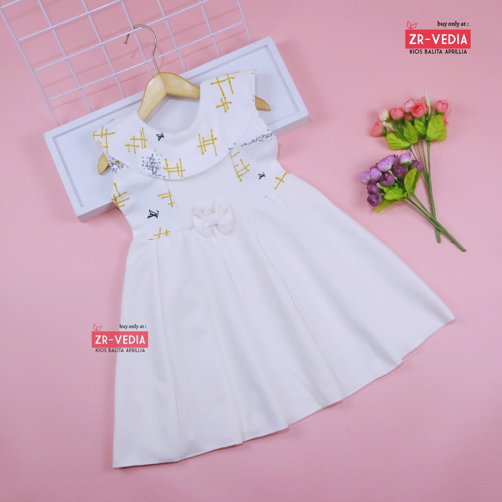 (0-6 Bulan) Dress Cantika Baby New Born / Dres Anak Perempuan Yukensi Baju Pakaian Bayi Murah