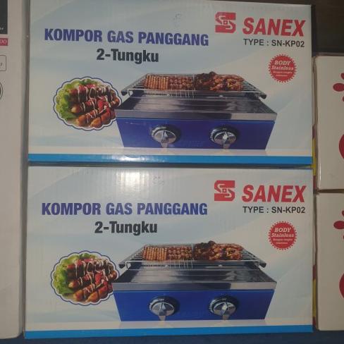 Sanex Sn-Kp02 Gas Bbq Stove/Kompor Gas Panggangan 2Tungku Kg34535