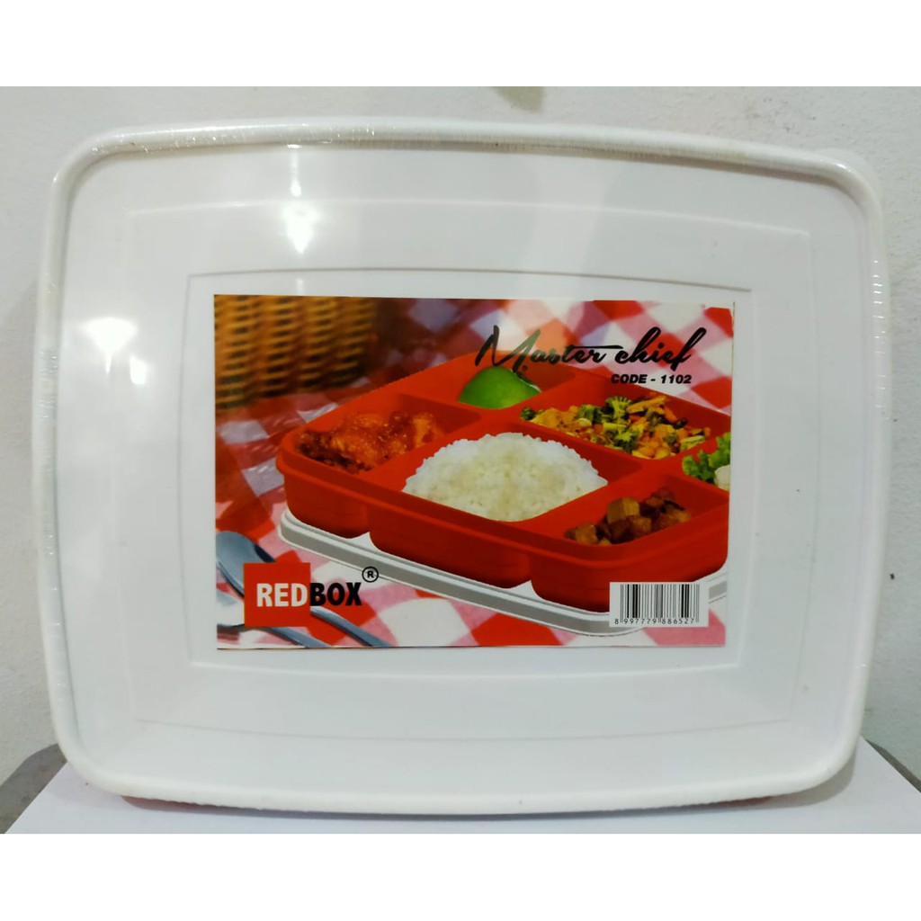 TEMPAT BEKAL / KOTAK MAKAN CATERING / LUNCH BOX MASTER CHIEF 1102 / RED BOX CATERING KOTAK