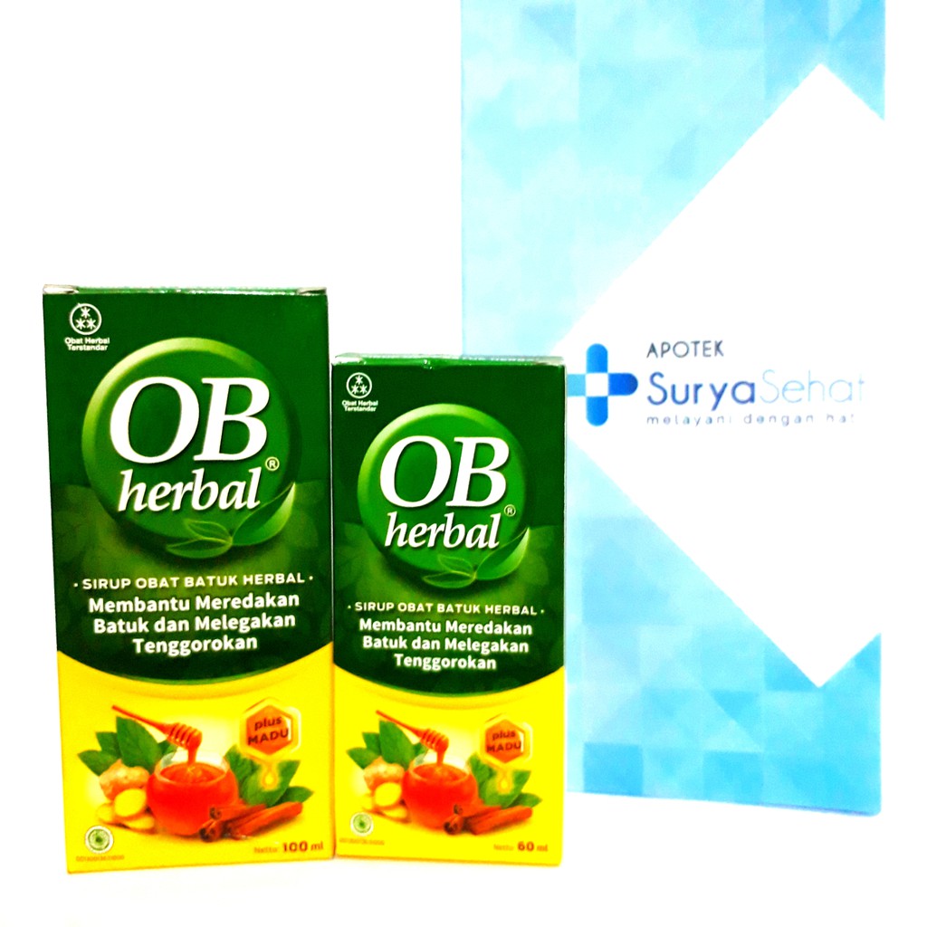 OB HERBAL Sirup Plus Madu / Herbal Cough Syrup 60 ml / 100 ml