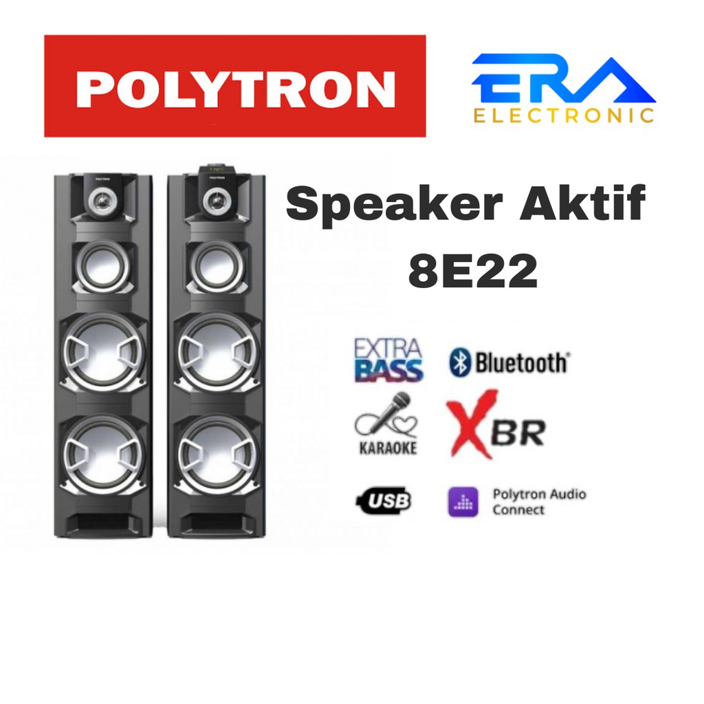 PROMO Speaker Polytron PAS 8E22 Beragaransi Resmi tanpa radio | Shopee