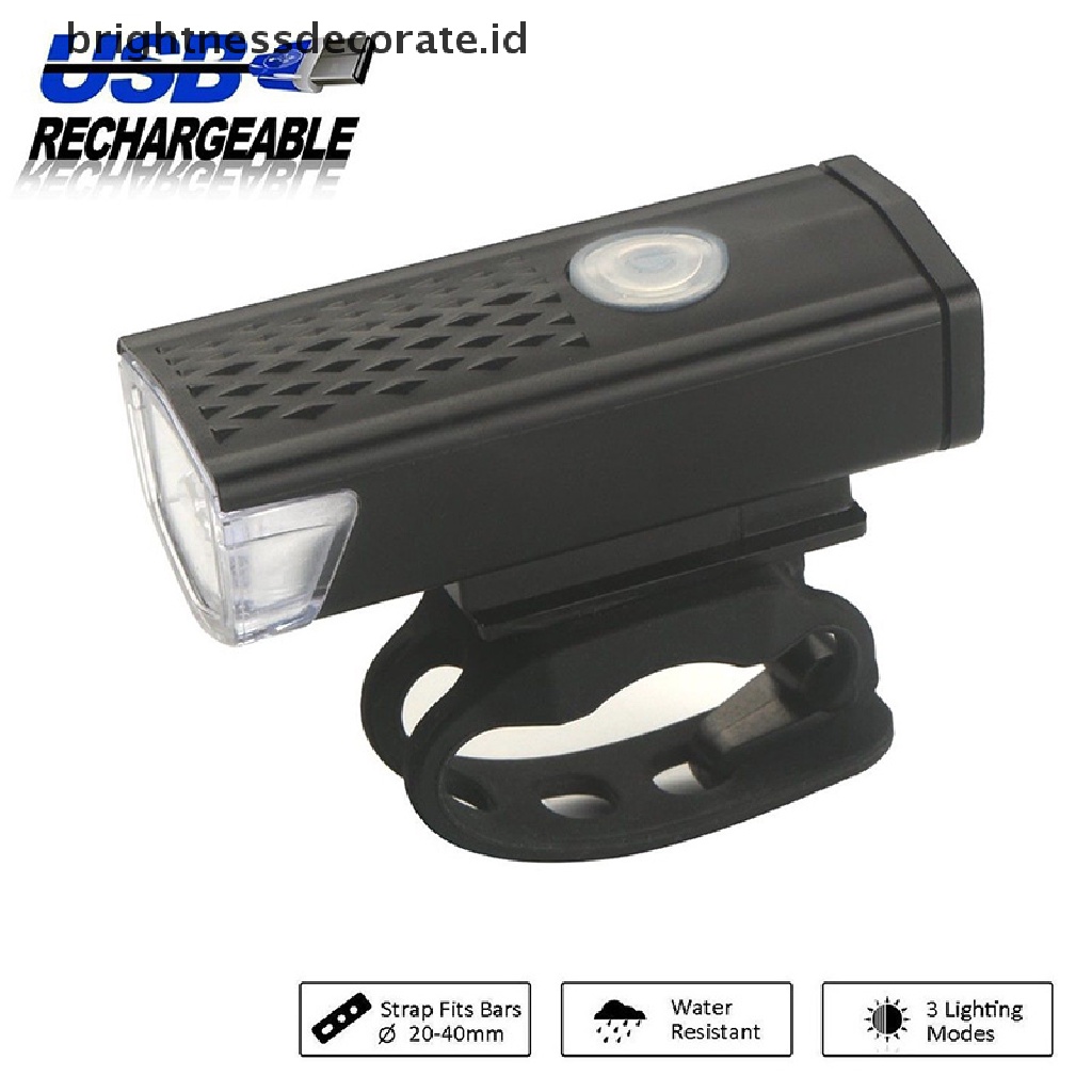 Lampu Depan Belakang Sepeda Led Usb Rechargeable