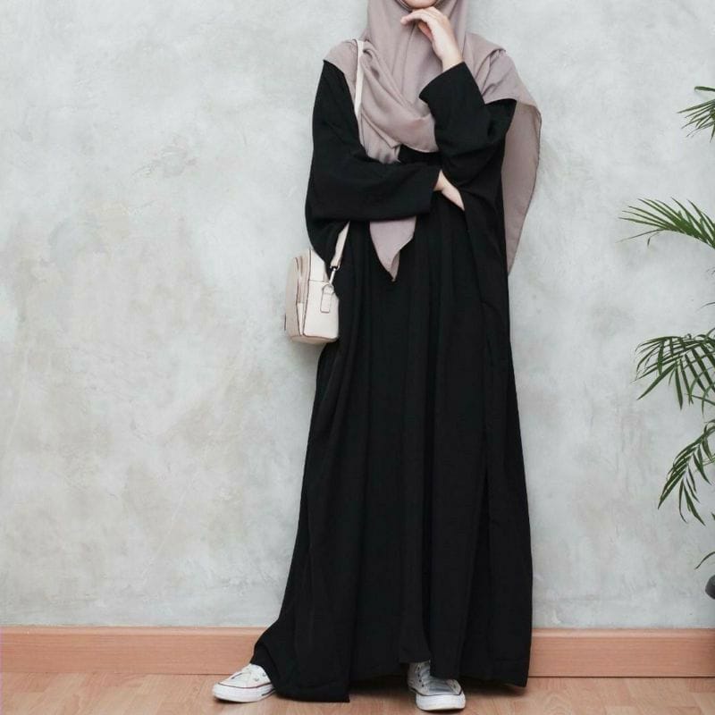 abaya WOLFIS syari muslim FASHION STYLE TERBARU basic polos