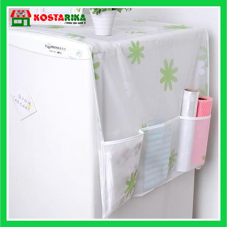 KOSTARIKA Cover Taplak Kulkas Alat Penutup Kulkas Waterproof Anti Air Multifungsi