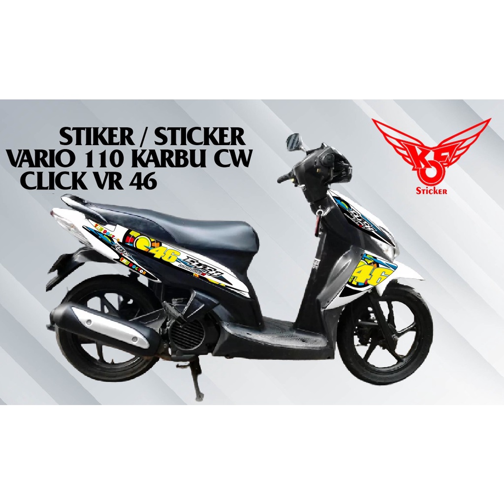 STRIPING STIKER / STICKER HONDA VARIO 110 KARBU CW VR46