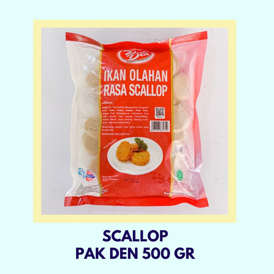 Scallop 500 gr, Produk Pak Den