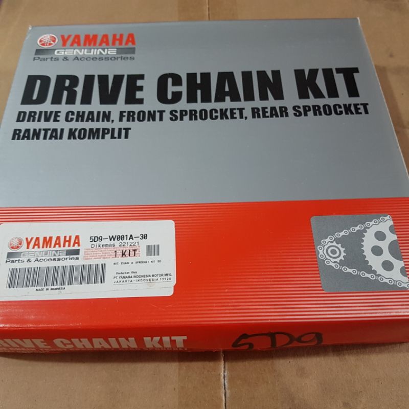 5D9W001A30 GEAR PAKET GIR SET VEGA ZR RR, JUPITER ZX ROBOT SALIB 5D9-W001A-30