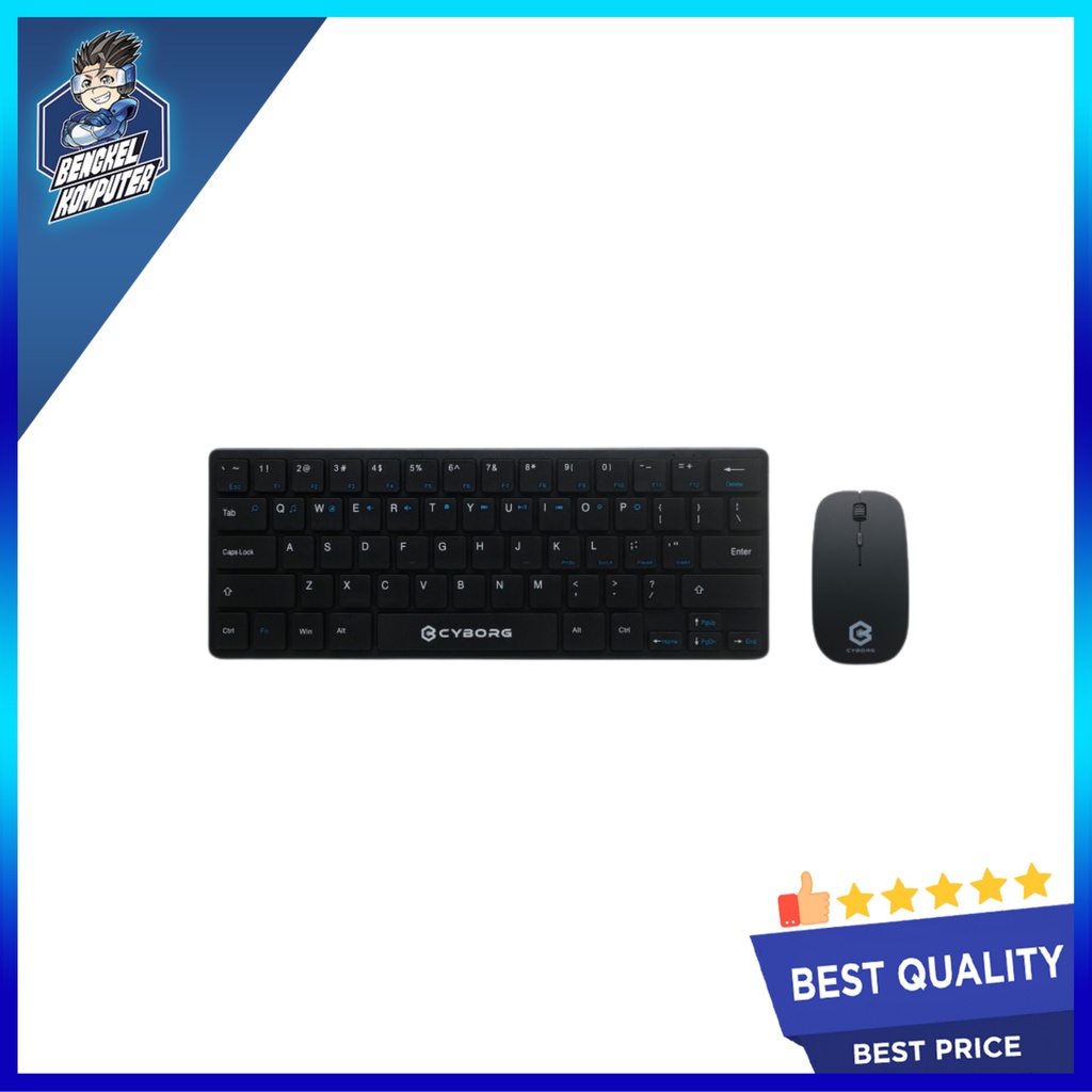 SET COMBO WIRELESS KEYBOARD MOUSE CYBORG CKW-200 MINI