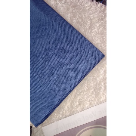 jilbab umama basic voal part 2/segi empat umama basic voal-Biru denim