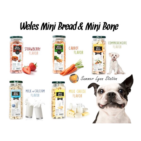 Weles MINI BONE Dog Biscuit 270 Gr / Snack Camilan Anjing