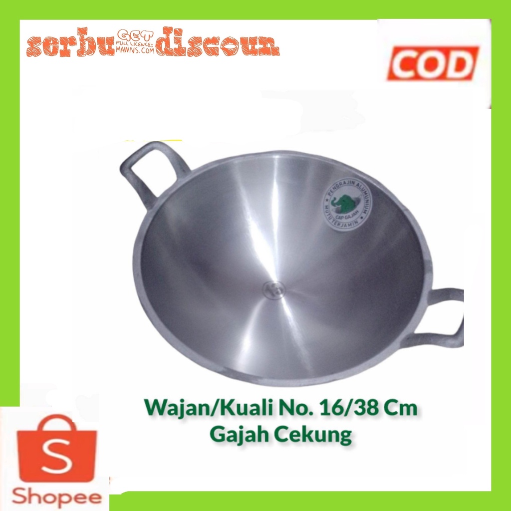 wajan kuali penggorengan no 16 / wajan anti lengket