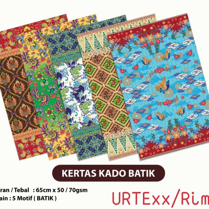 

Ginger- Kertas Kado BATIK isi 50 / Kertas Bungkus Kado BATIK KFH-102B - BATIK