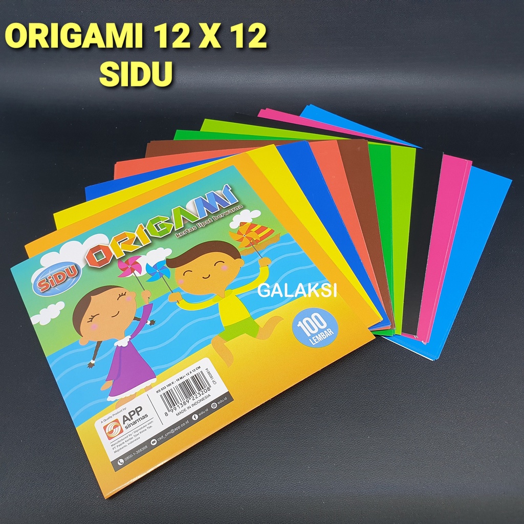 

ORIGAMI / KERTAS MELIPAT 12 X12 CM 100 LEMBAR SIDU