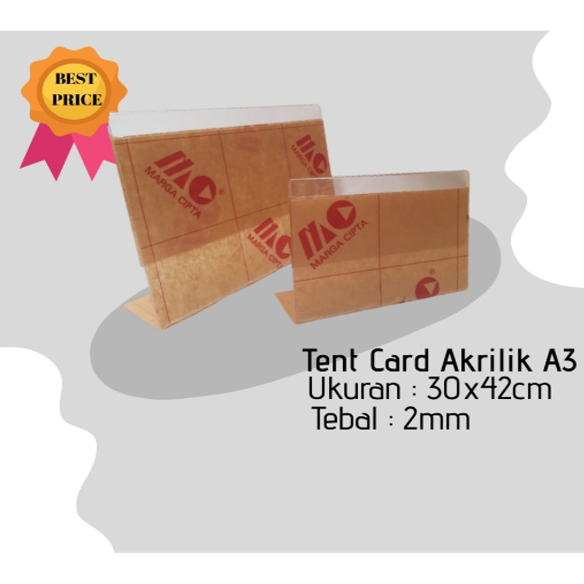 

Tent Card akrilik A3 Landscape