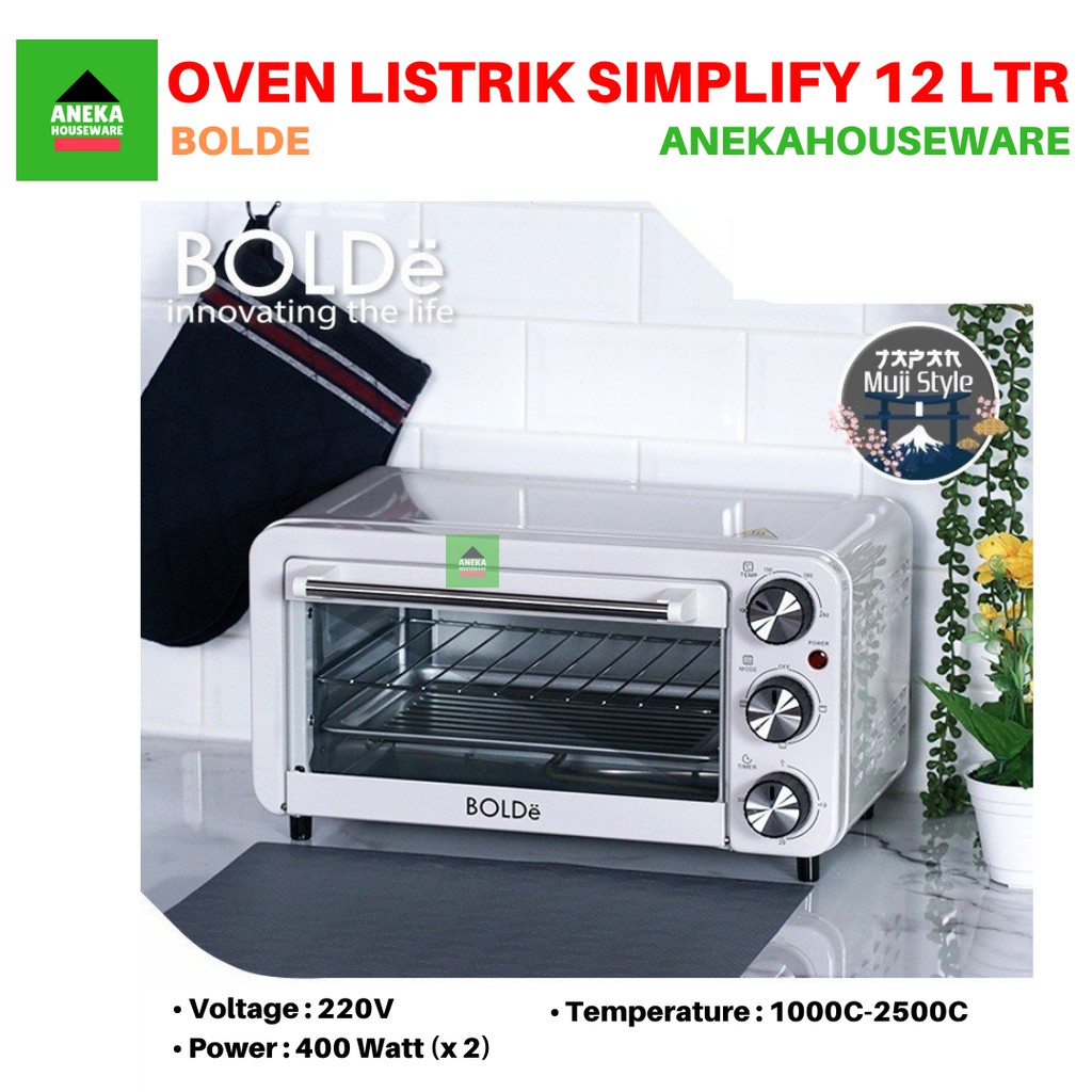 Oven Listrik Super Oven Simplify 12 Liter BOLDe