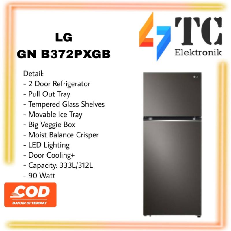 Kulkas LG GN B372PXGB Smart Inverter