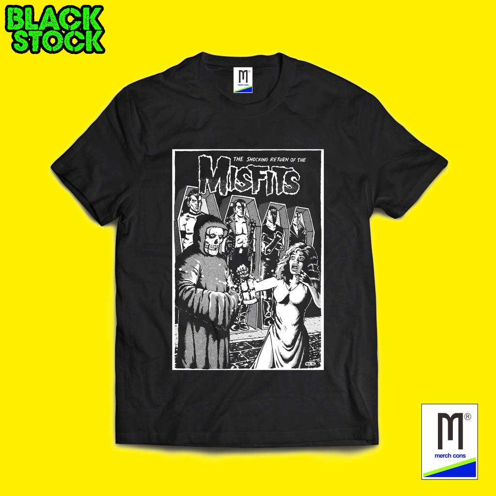 KAOS BAND MISFITS TAG MERCHCONS SIZE LUAR / KAOS BAND BOOTLEG 54