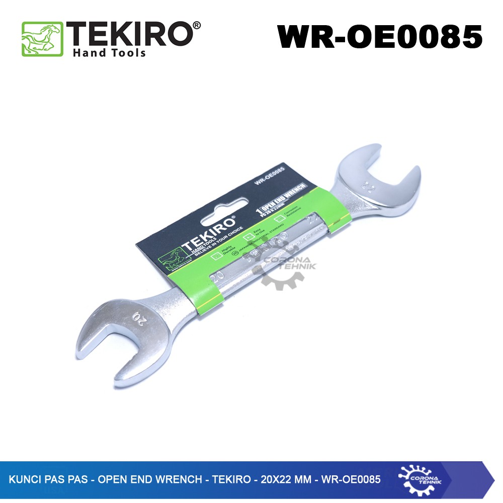 WR-OE0085 - Kunci Pas Pas - Open End Wrench - Tekiro - 20x22 mm