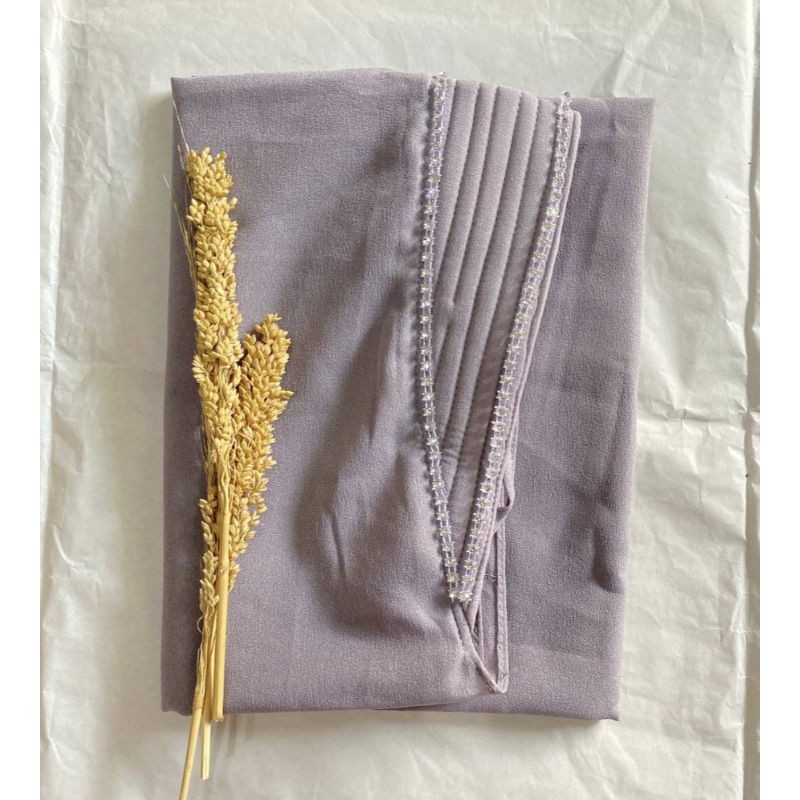 Pashmina Instan Tali Ped Busa Swarosky Diamond Super Pasmina Payet Pashtan Bando Realpicture PashmiaLesty-Silver