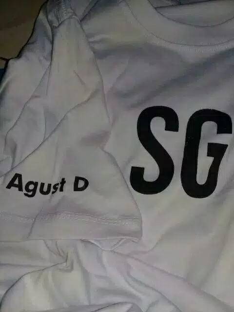 Kaos T-shirt Bangtan FG Suga Free Foto